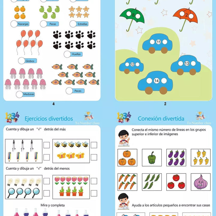 SET DE 4 CUADERNOS MÁGICOS MONTESSORI Magic Book®